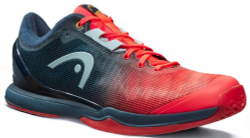 Мужские кроссовки для бадминтона/сквоша Head Sprint Pro 3.0 Indoor - neon red/midnight navy