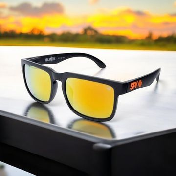 Очки солнцезащитные Spy+ Sunglasses HELM Black Rimmed Orange