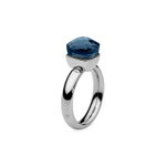 Кольцо Qudo Firenze dark blue 18.5 мм 611061/18.4 BL/S размер 18,5