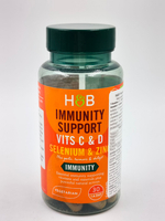 Holland & Barrett Витамины для иммунитета С и D, селений и цинк, 30 капсул (Великобритания)
