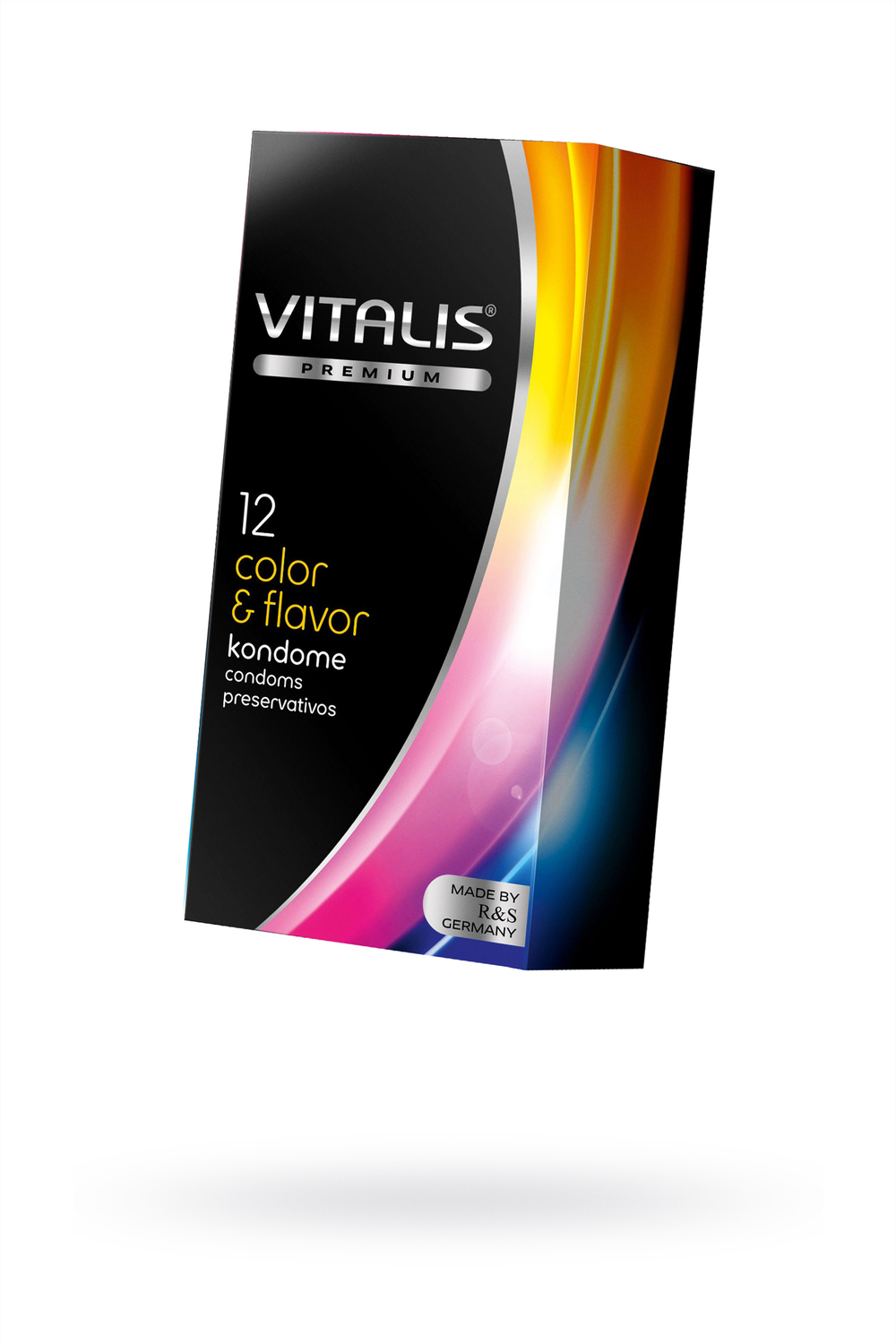 Ароматизированные презервативы Vitalis Premium цветные, 12 шт