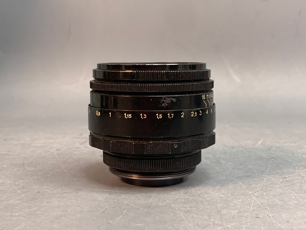 Helios 44-2 царапины на линзе