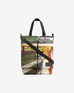 Шоппер Shopper Девушки на мосту (Эдвард Мунк) зеленый
