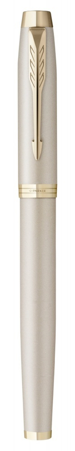 Перьевая ручка Parker IM Professionals Monochrome Champagne, перо: F, цвет чернил: Blue, в подарочной упаковке.
