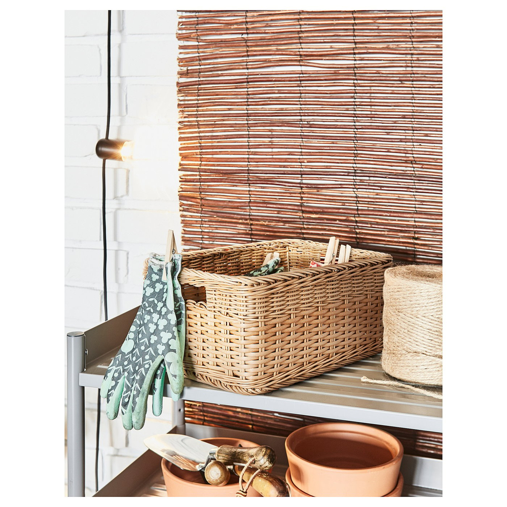 IKEA BEKNA  (ИКЕА БЕКНА)  -  Корзина - техноротанг бежевый 25x35x20 см