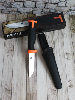 НОЖ HL UNIVERSAL OUTDOOR BLACK+ORENGE КЛИНОК 9см VT209-O