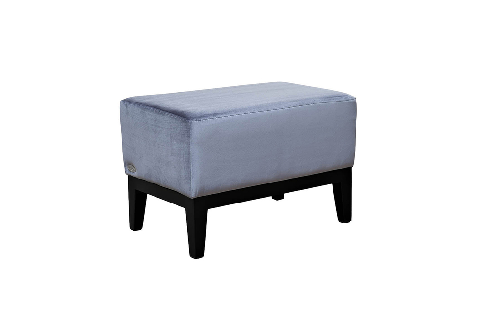 Банкетка Стелла(Stella) 60 прямоугольная синяя Velv-Sin 60*38*40см