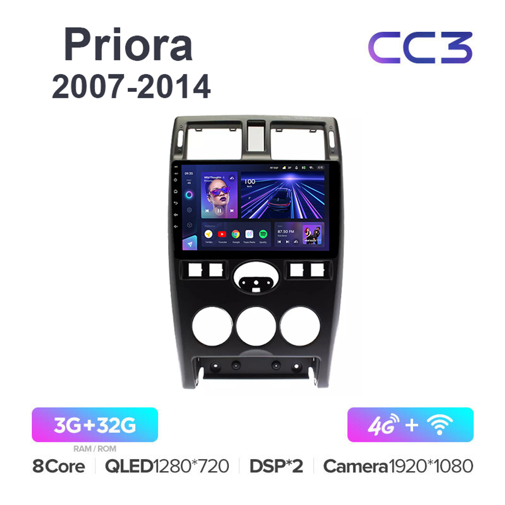 Teyes CC3 9"для Lada Priora 2007-2014