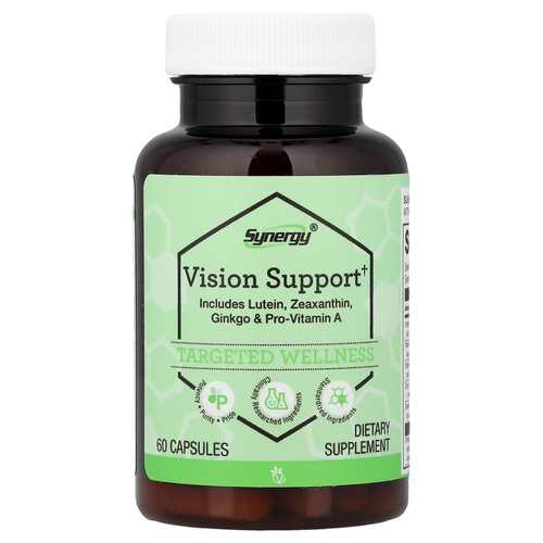 Vitacost, Synergy®, добавка для поддержки зрения, 60 капсул