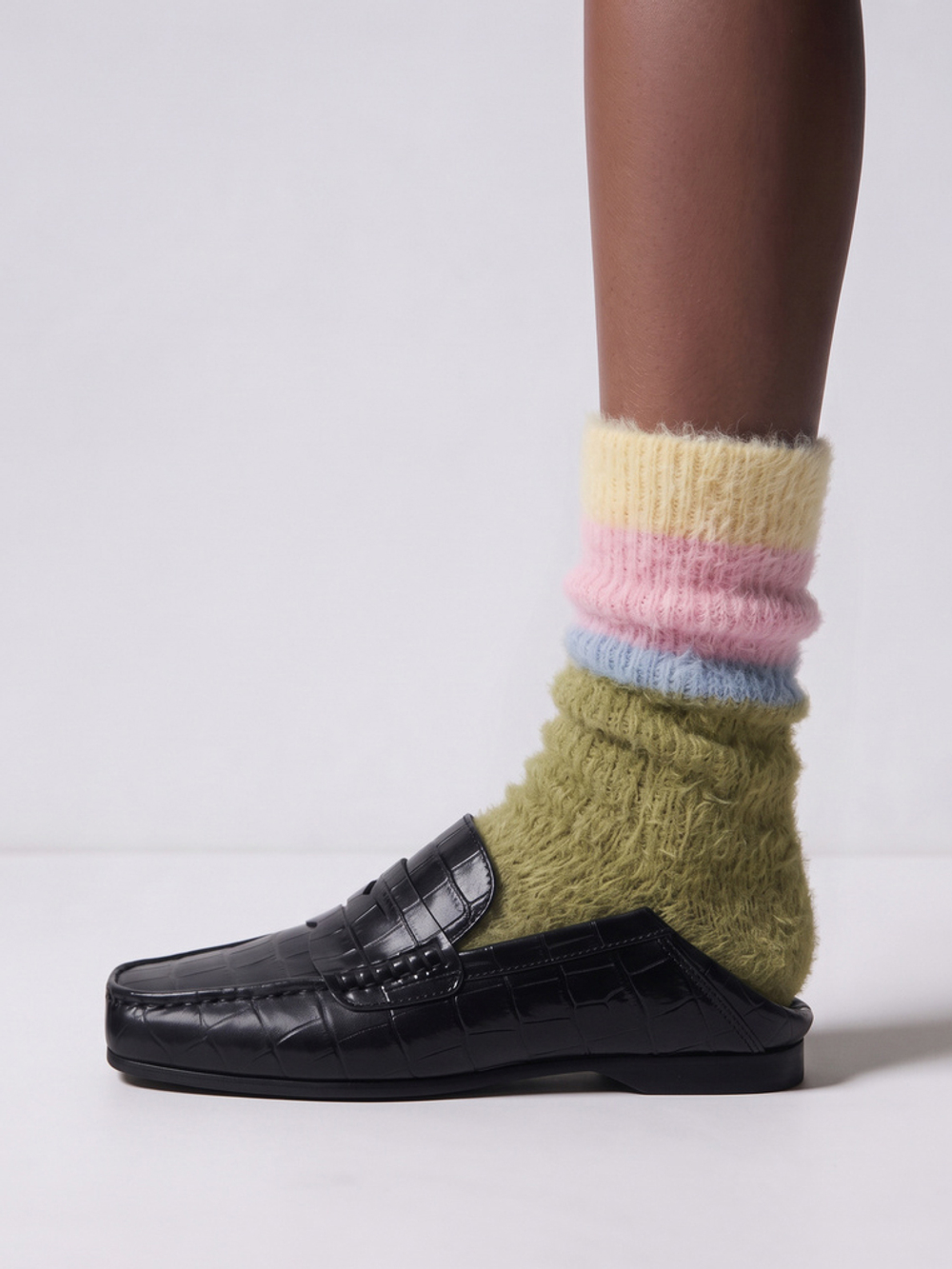 loafer croco noir