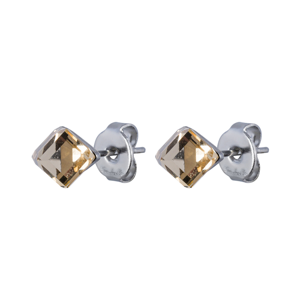 Серьги пусеты Fiore Luna  Champagne SWE2127/1 CH S