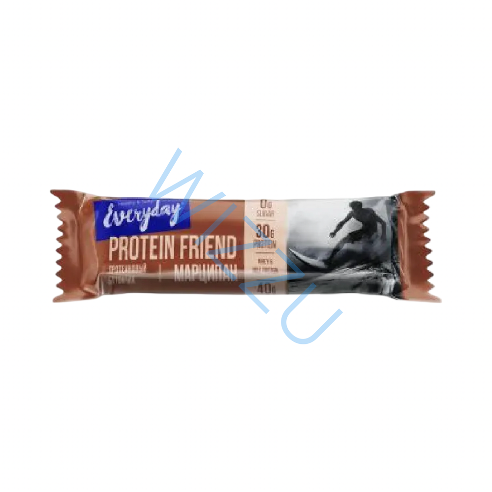 Батончик глазир с дроб миндалем Марципан пакетEVERYDAY Protein Friend  40*12