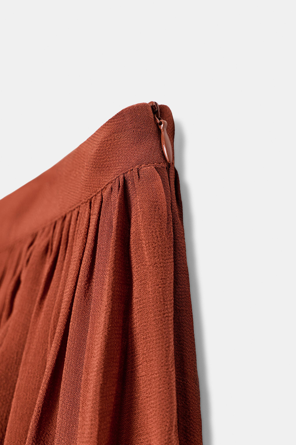 Асимметричная юбка миди со сборками — ZW COLLECTION — ZARA