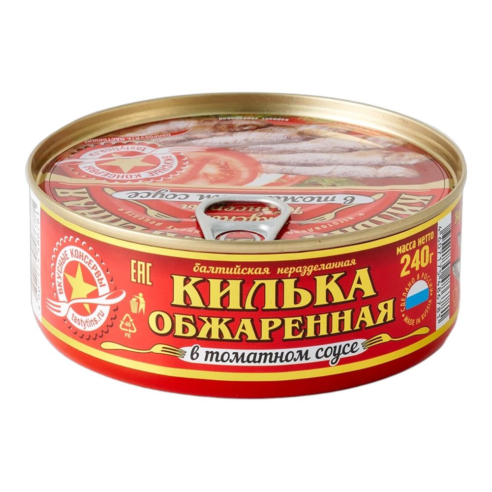 Килька Каспийская обж в т/с "ВК" 240гр