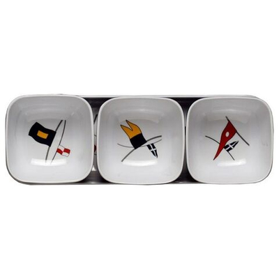 Набор "Regata" (3 миски + поднос), 26,8х9 см (10254493)