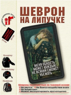 Шеврон "Алёнушка. Меня обидеть может каждый..." dtf