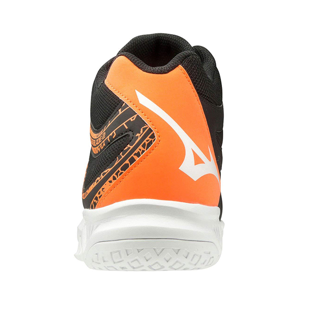 Mizuno Volleyball Shoes Unisex High top Black/Orange