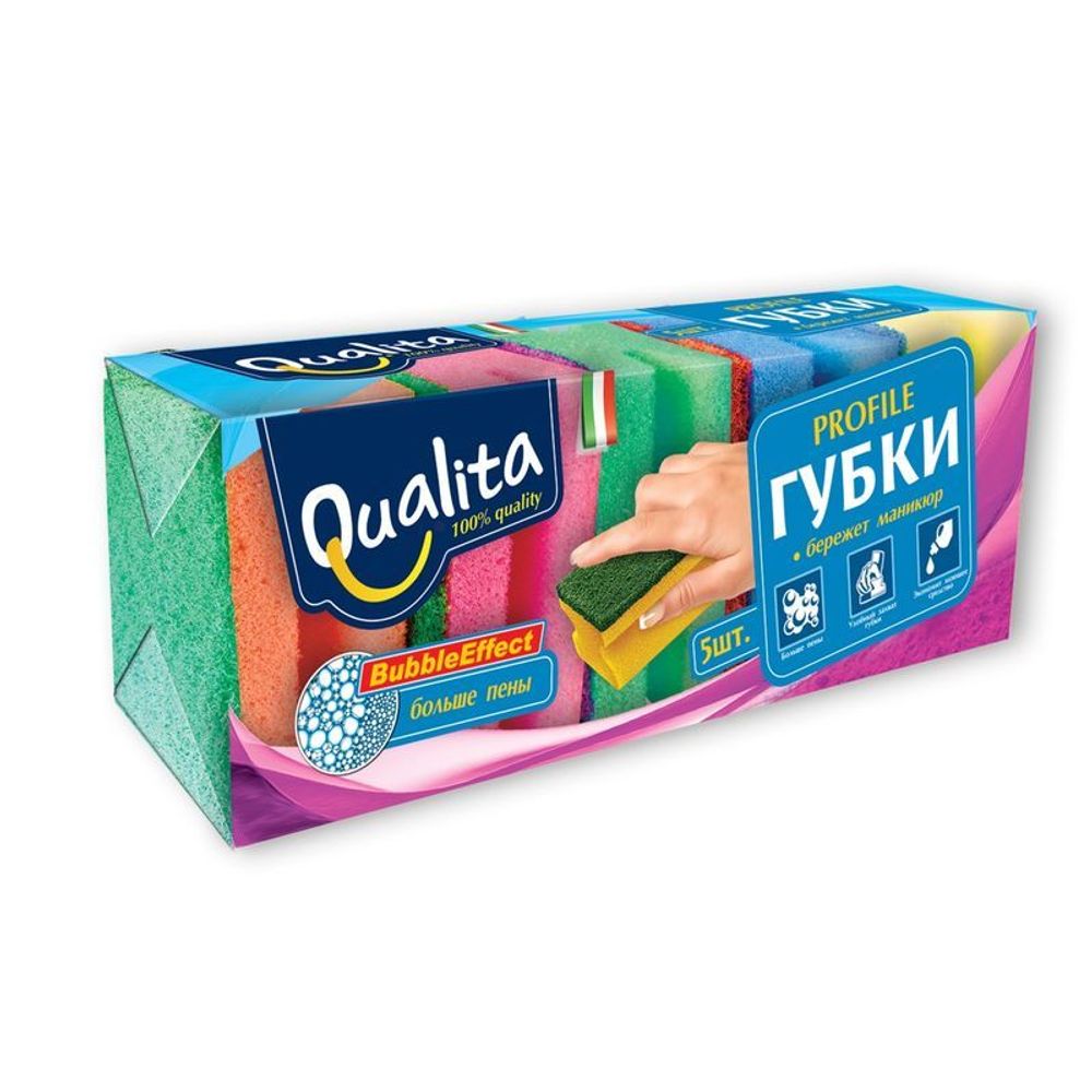 "QUALITA" Губки кухонные 5 шт.