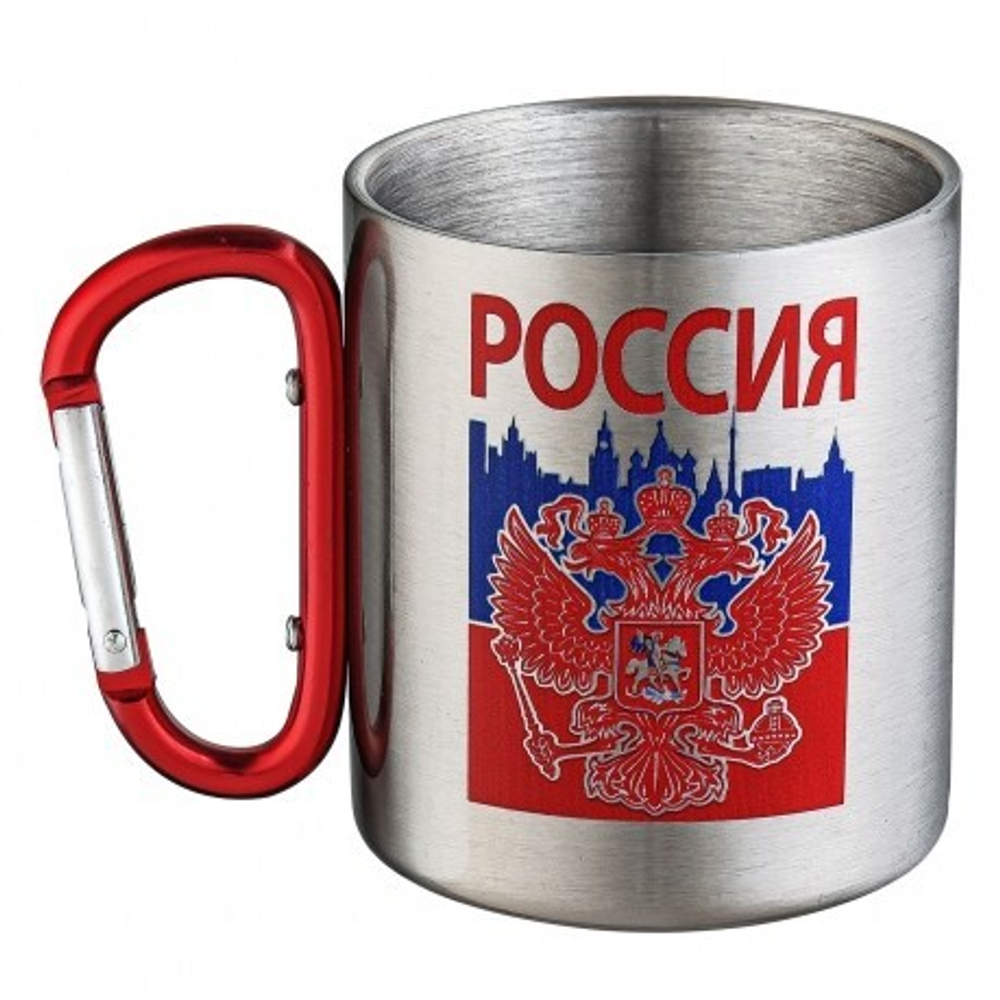 Кружка с карабином и гербом России
