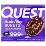 Quest Nutrition, Bake Shop Пончики, в шоколадной глазури, 4 пончика по 67 г (2,36 унции)