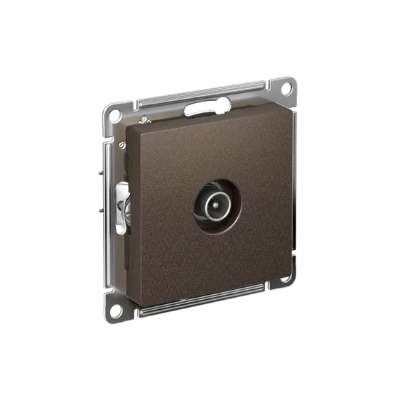 Розетка телевизионная оконечная 1 дБ Systeme Electric AtlasDesign Мокко ATN000691