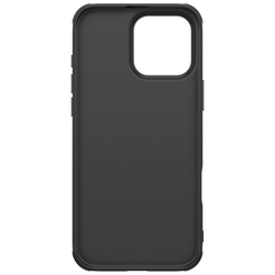 Усиленный чехол черного цвета от Nillkin для смартфона iPhone 16 Pro, серия Super Frosted Shield Pro