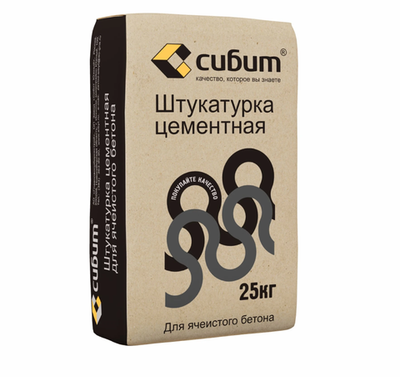 Штукатурка цементная Сибит 25 кг