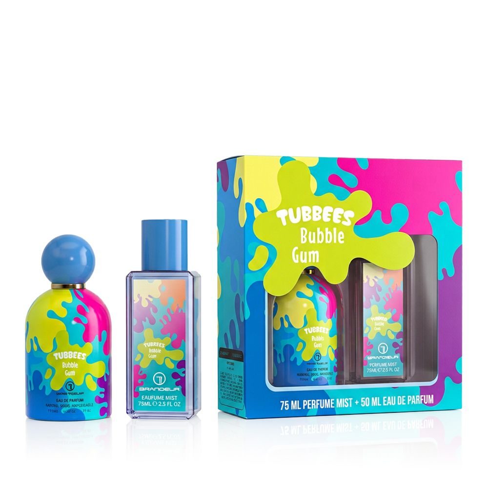 Grandeur Tubbees Bubble Gum EDP 50 ml + Bodyspray 75 ml (unisex) 1 pcs