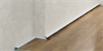 Микроплинтус белый муар алюминиевый Laconistiq Micro 15 Classic 15x5x2450 мм