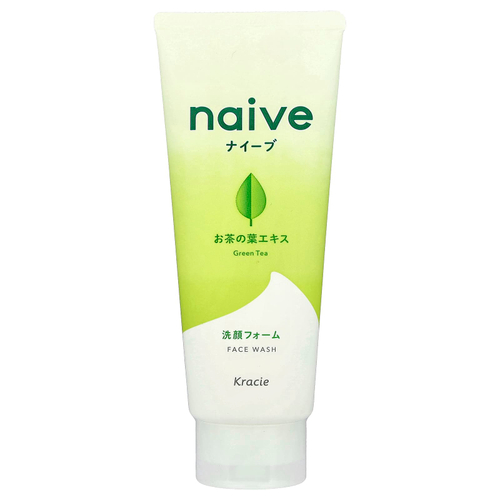 Kracie, Naive, средство для умывания, зеленый чай, 130 г (4,5 унции)