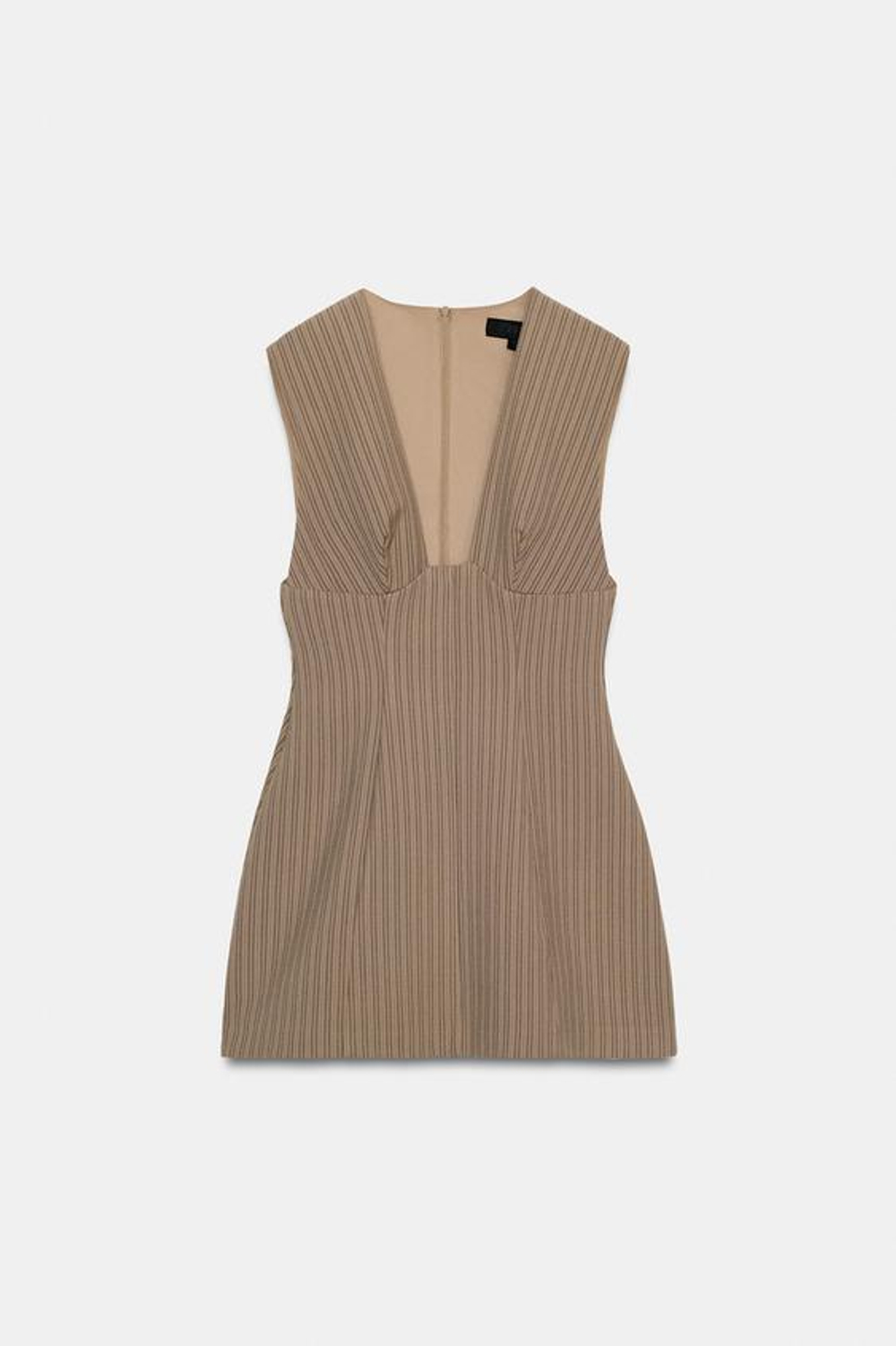 Короткое платье в полоску - ZARA