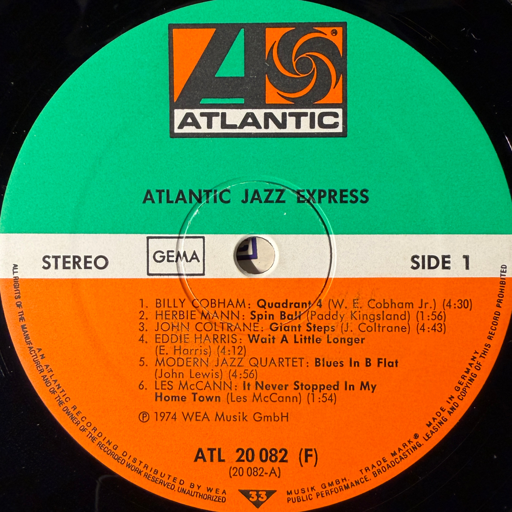 Сборник Atlantic Jazz-Express (Германия 1974г.) Т