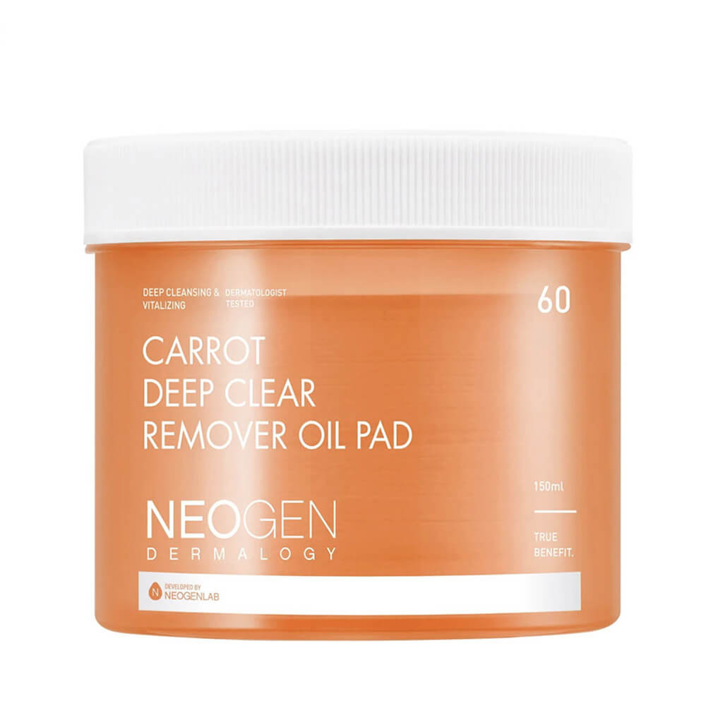 Neogen Dermalogy Carrot Deep Clear Remover Oil Pad очищающие пэды для снятия макияжа