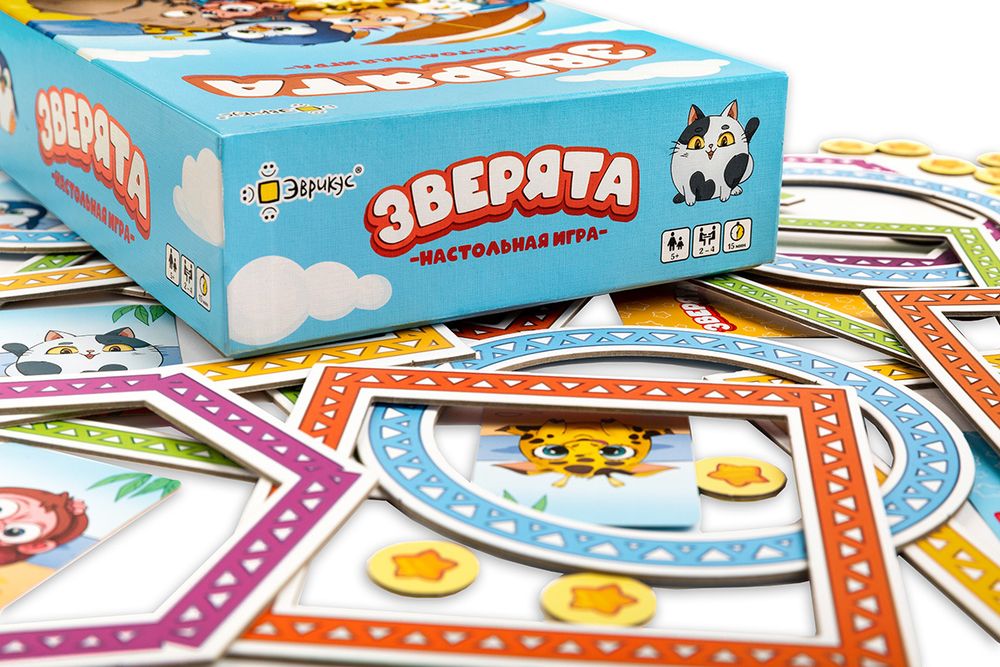 Игра настольная, Зверята, Эврикус BG-17073