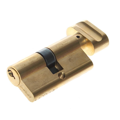 Личинка замка двери Apecs, SC-60-Z-C-G (60-ZC)/60-C-G, 60 мм, с заверт, золото