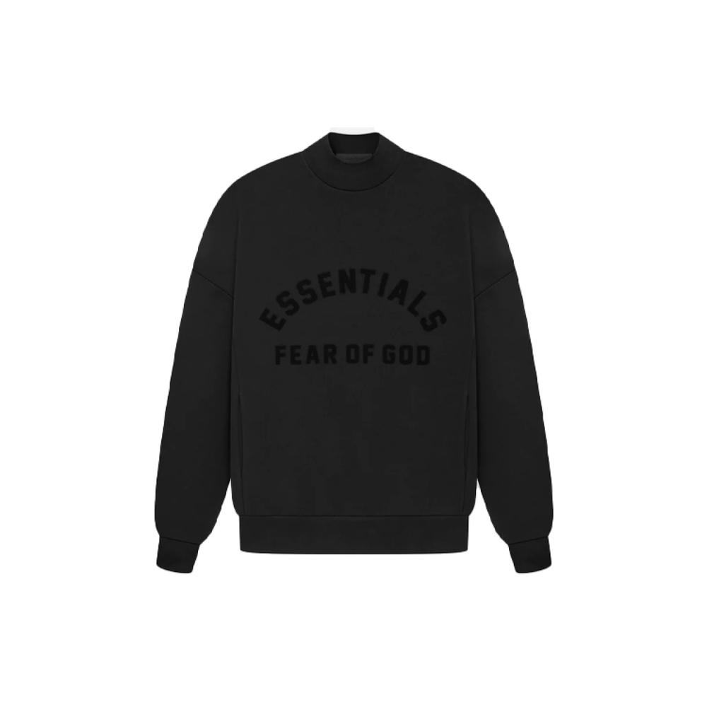 Толстовка Fear of God Essentials SS23 Crewneck Essentials Core Jet Black, 192SP232040F
