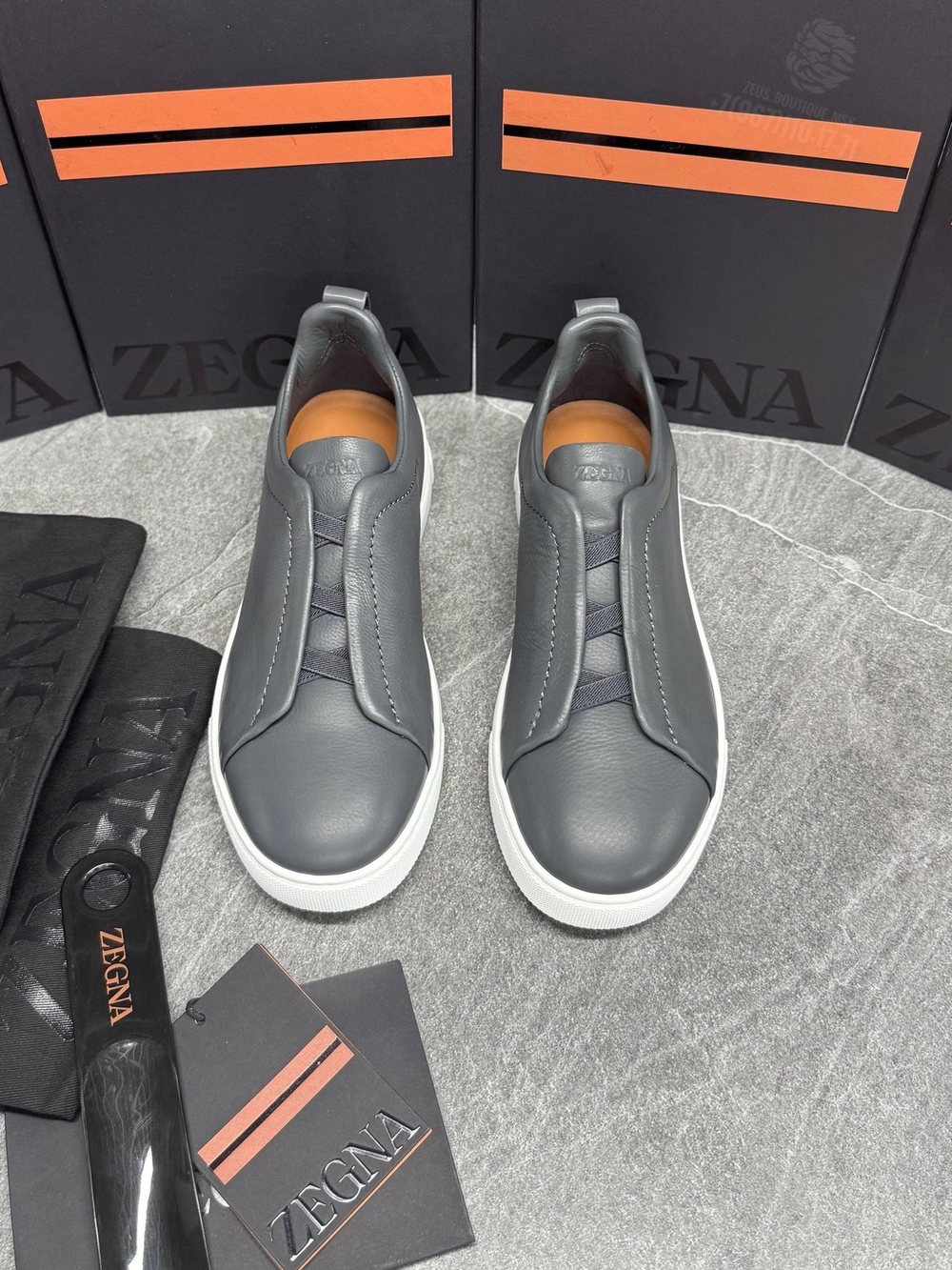 Кеды Zegna Triple Stitch