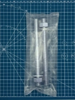 Анкерная шпилька М16х190, класс прочности 8.8, оцинкованная, с гайкой и шайбой