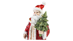 Фигурка новогодняя 21.5см Lamart Noel Санта с елочкой