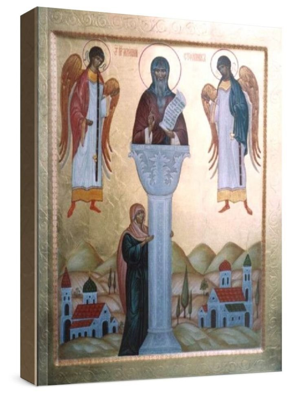 Алипий Столпник (рукописная икона)