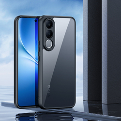 Чехол прозрачный с черными рамками для Vivo V70 FE, серия Aimo Series Case от Dux Ducis