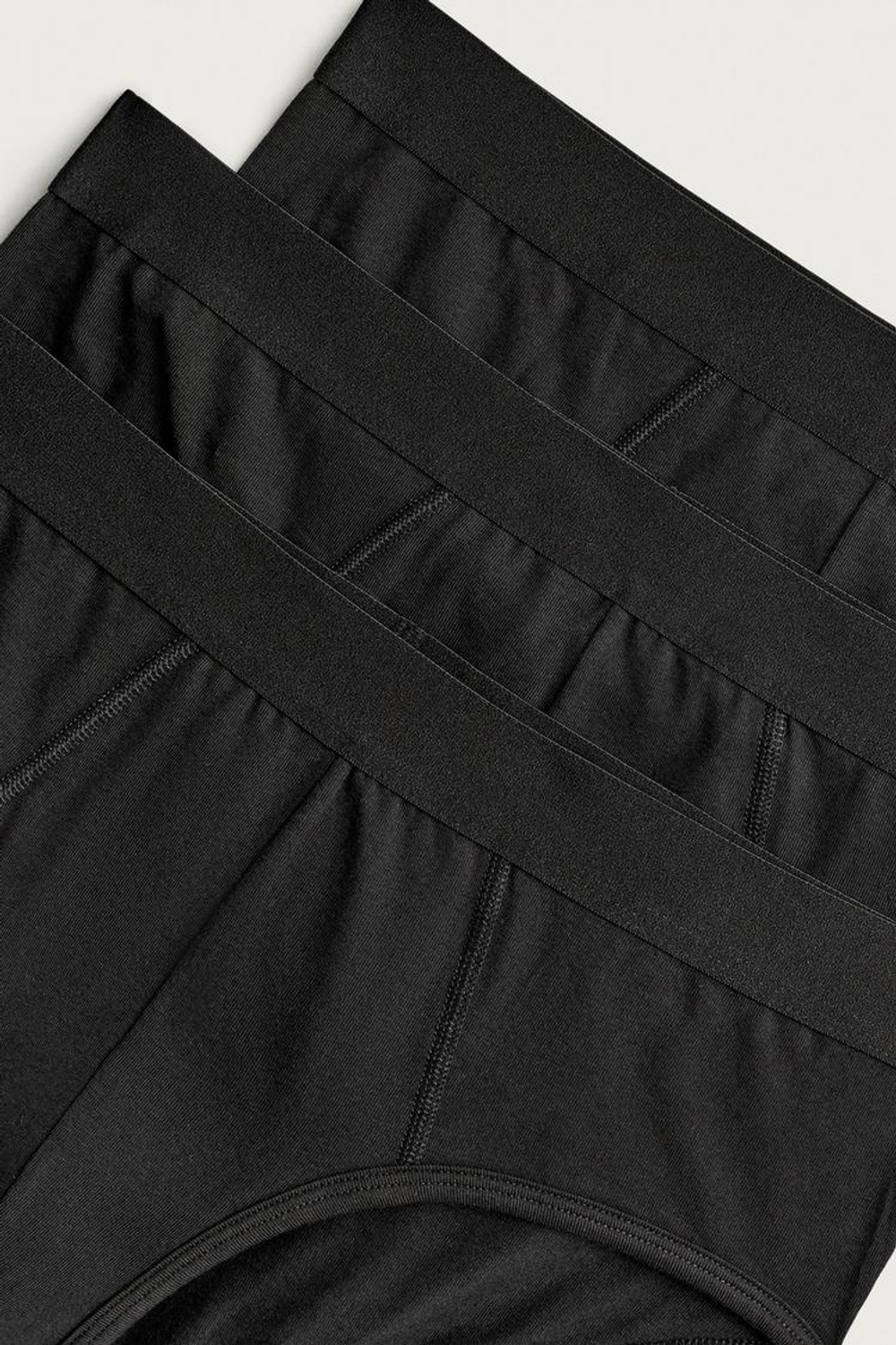 ZARA НАБОР ИЗ ТРЕХ БАЗОВЫХ СЛИПОВ, ЧЕРНЫЙ