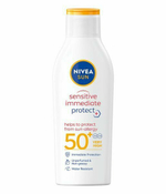 Солнцезащитный лосьон NIVEA SUN для чувствительной кожи SPF 50+, с экстрактом алоэ и солодки, 200 мл (Германия)