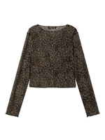 Топ Nala Leopard Print Mesh
