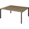 Бенч двойной на 2 рабочих места на металлокаркасе НТМП.П.Б2-180  1800x1496x750 Аргентум-МП