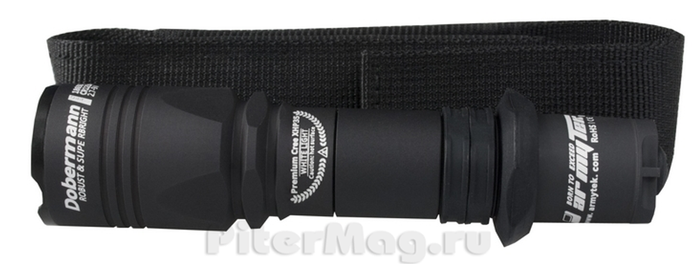 Фонарь Armytek Dobermann Pro XHP35 HI (тёплый свет) 1580 люмен [F02102BW]