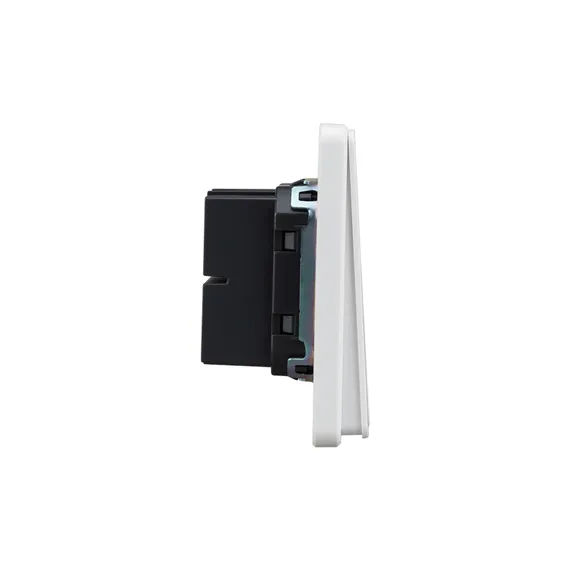 Переключатель перекрестный двухклавишный KRANZ Miele Round Перламутр KR-78-0733-1