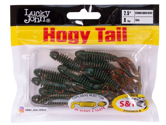 Твистеры съедоб. искусст. LJ Pro Series Hogy Tail 2,5in (06.35)/PA16 9шт.