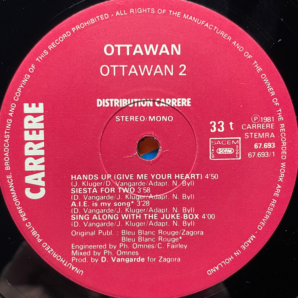 Ottawan - Ottawan 2 (Голландия 1981г.)