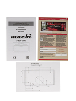 Встраиваемая кухонная вытяжка 60 см Macbi B-BoxG60G с мощностью 1200 м /ч, управление сенсорное и жестом, цвет: черный,